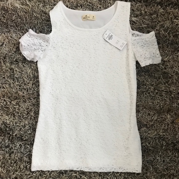 Hollister Tops - White lace hollister shirt Hollister Tops - White lace hollister shirt